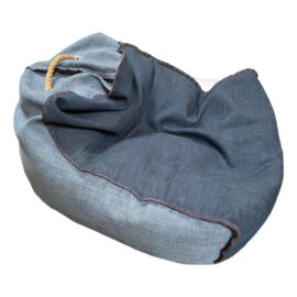 Nautical Two Toned Denim Lounge Bean Bag Chair