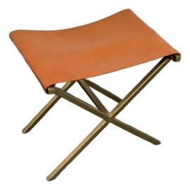 CB2 Leather Director's Stool. Original Price: $200