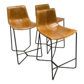 West Elm Slope Counter Stools, Set of Three. Original Price: $1,650