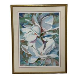 Sally Bookman “Magnolia Blossoms” Limited Edition Lithographic Print, Edition 4 of 400