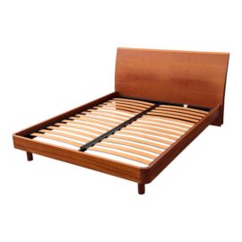 Queen Size Cherry Wood Bed Frame, Vintage