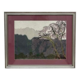 Vietnamese Embroidered Textile Landscape Wall Art