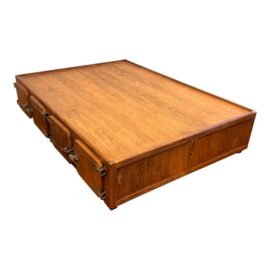 Full Size Restoration Hardware Durant Storage Platform Bed. Estimate Price: $1,300