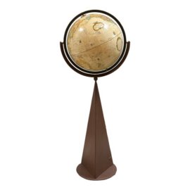 Tom Torrens Replogle World Floor Globe on Cast Metal Stand