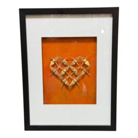 Linda Tomoko Mihara Warm Golden Heart Original Sculpted Art, Signed