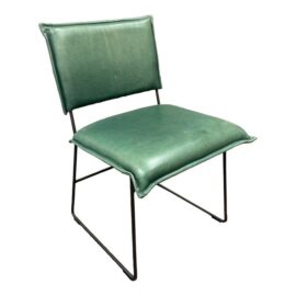 Jess Design Sanne Sera Olive Leather Side Chair. Estimated Price: $1,600