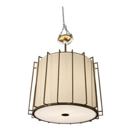 Barbara Barry for Visual Comfort & Co. Carousel Drum Lantern Pendant. Estimate Price: $1,800