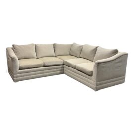 Kravet Custom Chenille Two Piece Sectional. Estimate Price: $11,300