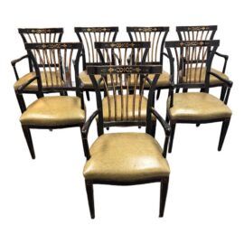 Sloan Miyasato Gothenburg Armchairs, Set of Eight. Original Price: $33,900