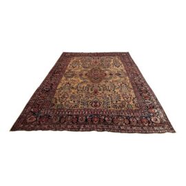8ft 8in × 10ft 2in Floral Sarouk Hand Knotted Iranian Area Rug. Estimated Price: $6,500