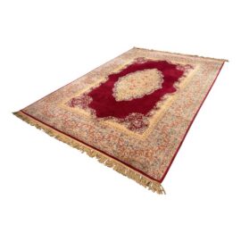 8 Ft 7 in × 12 Ft 3 in Karastan Red Medallion Kirman Area Rug