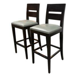 Christian Liaigre for Holly Hunt Archipel Leather Barstools, Pair. Original Price: $4,200