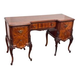 American Tiger Mahogany Desk/Vanity. Original Price: $6,060
