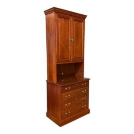 Stickley Furniture Two Piece Cherry Office Cabinet, Model 381. Estimate Price: $5,580