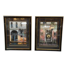 Thomas Pradzynski’s Canali Di Venezia Series Art Serigraphs, Set of Two. Estimated Cost: $6,500