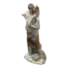 Fulgencio García for Lladró Shepherd Boy With Goat Porcelain Figurine, Signed