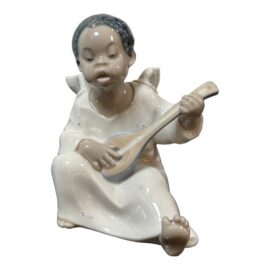 Fulgencio García for Lladró Black Legacy Collection Angel Porcelain Figurine, Signed