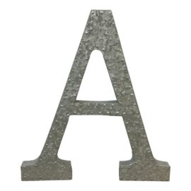 Galvanized Steel Letter A
