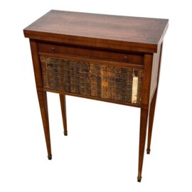 French Louis XVI Style Faux Book Side Table