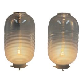 NEW Jan Plecháč & Henry Wielgus for Bomma Lantern Table Lamps, Pair. Original Price: $2,800