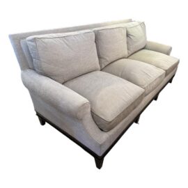 Bench Crafted Bespoke Twill Sofa, Heathered Taupe. Estimated Cost: $14,600
