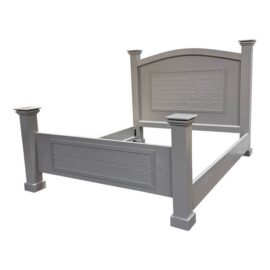California King Size Gray Arched Panel Bed Frame. Estimate Price: $4,700