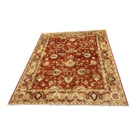 6ft 5in × 8ft 2in Persian Style Oushak Wool Area Rug. Estimate Price: $12,400