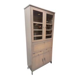 Room & Board Linear Collection Bespoke Cabinet With Secretary. Original Price: $5,200