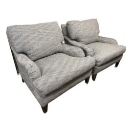 Crate & Barrel Essex Armchairs, Pair. Original Price: $1,600