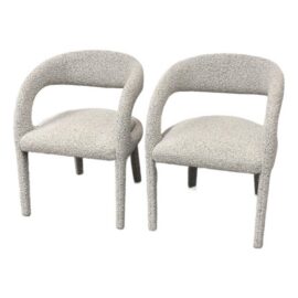 Fours Hands Hawkins Bouclé Armchairs, Pair. Original Price: $1,400
