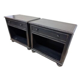 Restoration Hardware Empire Bedroom Collection Open Nightstands, Pair. Estimated Cost: $2,000