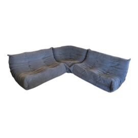Michel Ducaroy for Ligne Roset Togo Sectional, Alcantara Chic. Original Price: $19,525