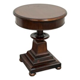 Ralph Lauren Home Anglesey Round Pedestal End Table. Original Price: $3,000