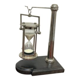 Hourglass Timer on Wood Base, Vintage
