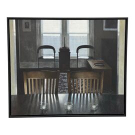 Nick Patten Shelter Oil on Canvas, Framed. Estimate Price: $14,000