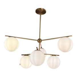 West Elm Sphere + Stem Six Light Chandelier. Original Price: $700