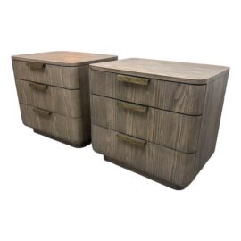 Restoration Hardware Ciro Closed Nightstands, Pair. Original Price: $5,120