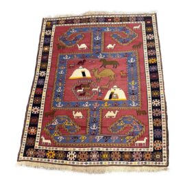 3ft 11in × 5ft 3in Azerbaijani Kilim Area Rug