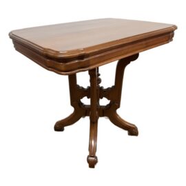 Antique Walnut Side Table, 19th Century