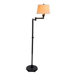 Library Style Swing-Arm Floor Lamp