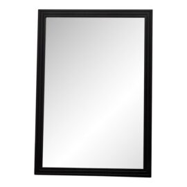 Stanley Works Black Framed Beveled Wall Mirror