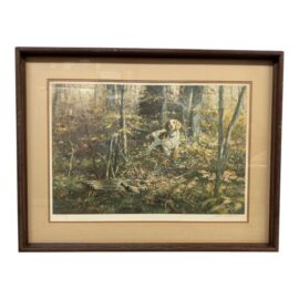 Robert Abbett Hasty Exit Lithograph, Signed