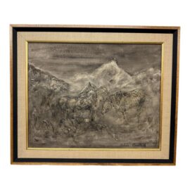 Arlene Campbell Black & White Landscape Artwork, Signed