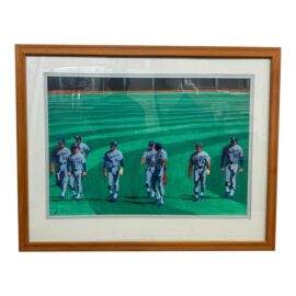 MLB Los Angeles Dodgers Watercolor Artwork, Signed
