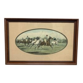 Cal-Mode Fine Furniture Question of Pace Polo Scene, Framed