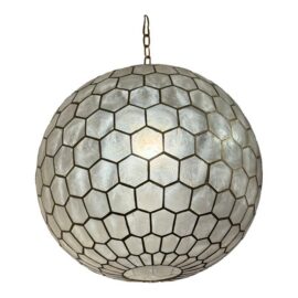 Serena & Lily Capiz Honeycomb Pendant Light. Original Price: $1,098