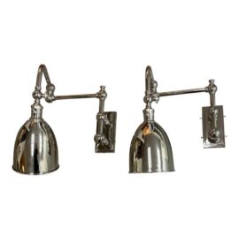Chapman & Myers for Visual Comfort Pimlico Double Swing Arm Sconces, Pair. Original Price: $2,000