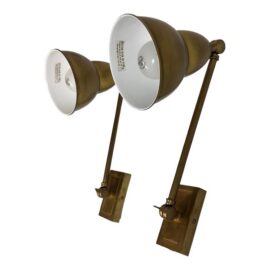 Visual Comfort French Library Single Arm Wall Lamps, Pair. Original Price: $1,000