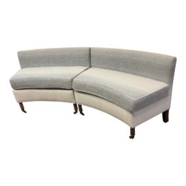 Ombre Curved Sectional/Bench, Bespoke