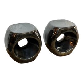 Made Goods Duffy Stools, Metallic Charcoal. Original Price: $1,280